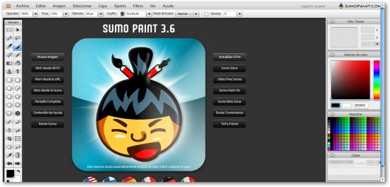 Sumo Paint - Editores de Im�genes Online y Gratuitos al estilo Photoshop