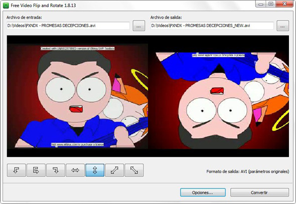 Girar Video - Gira tus v�deos con Free Video Flip and Rotate